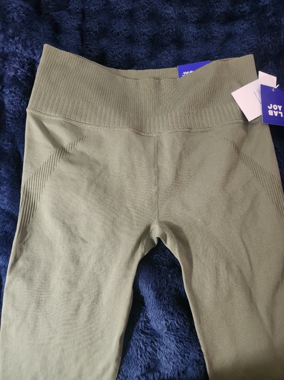 JoyLab Olive Ribbed Leggings - Picture 3 of 10